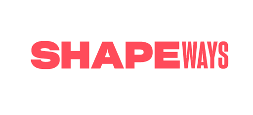 logo chữ không chân Shapeways