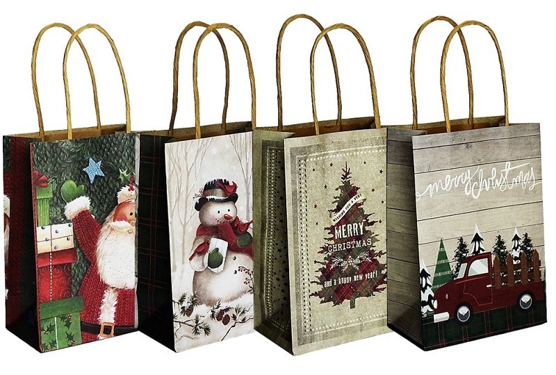 mẫu túi giấy mừng Giáng sinh đẹp